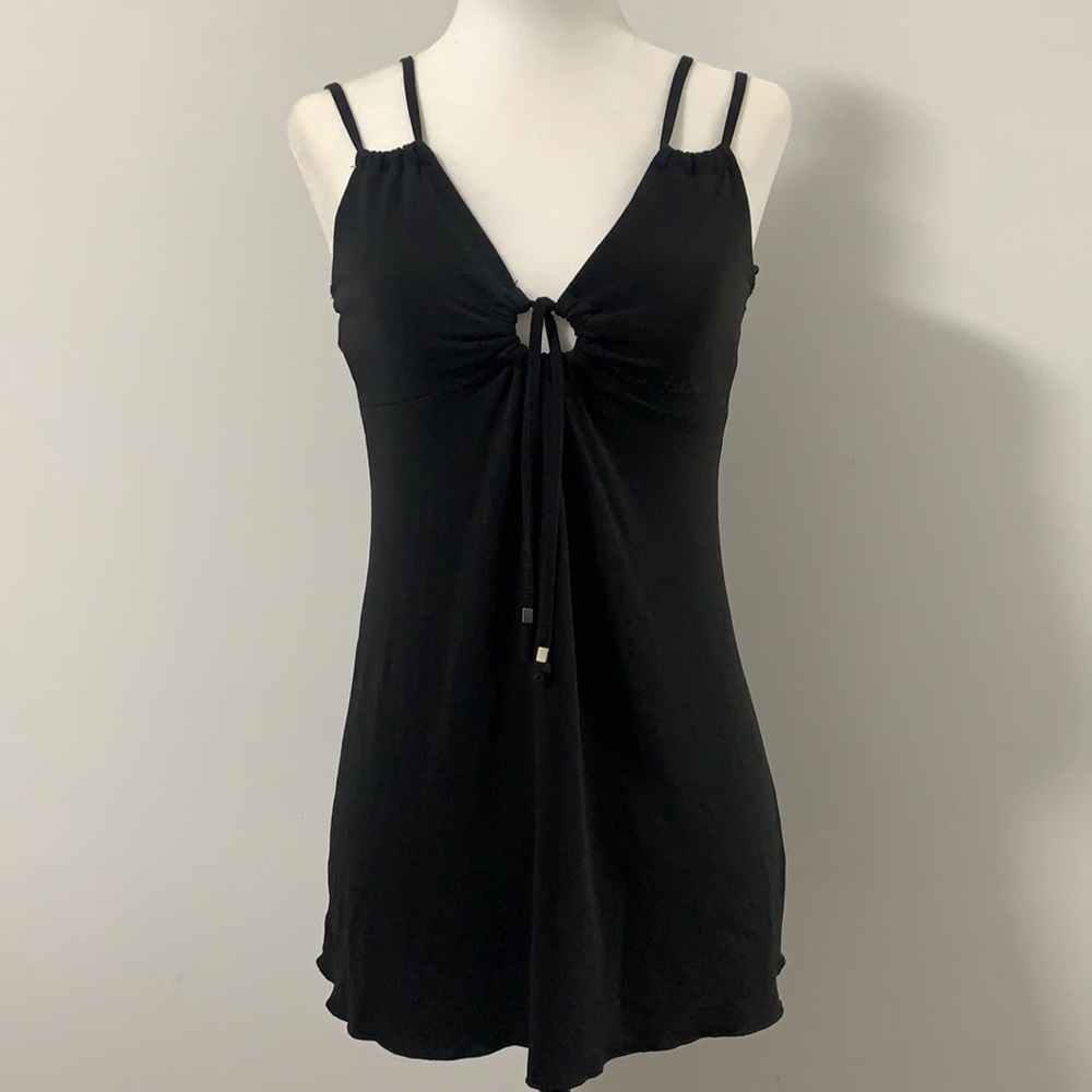 Sonia Fortuna Double-Strap Keyhole Tank Top